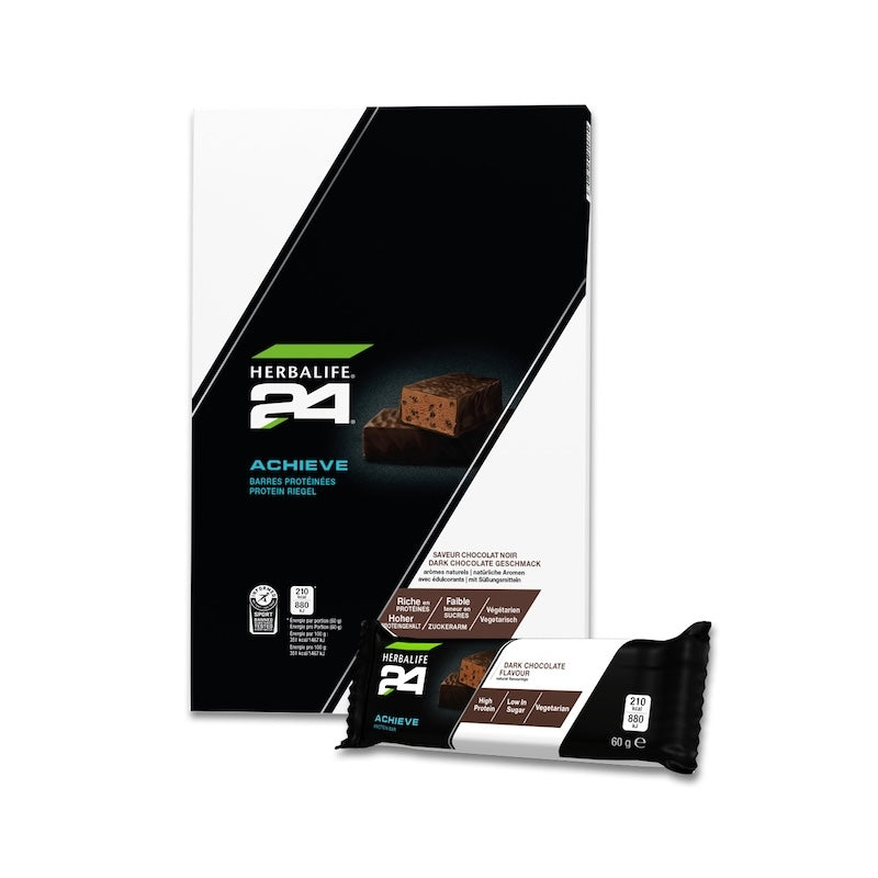 H24 Achieve Protein Riegel Dark Chocolate Geschmack, 6 x 60 g