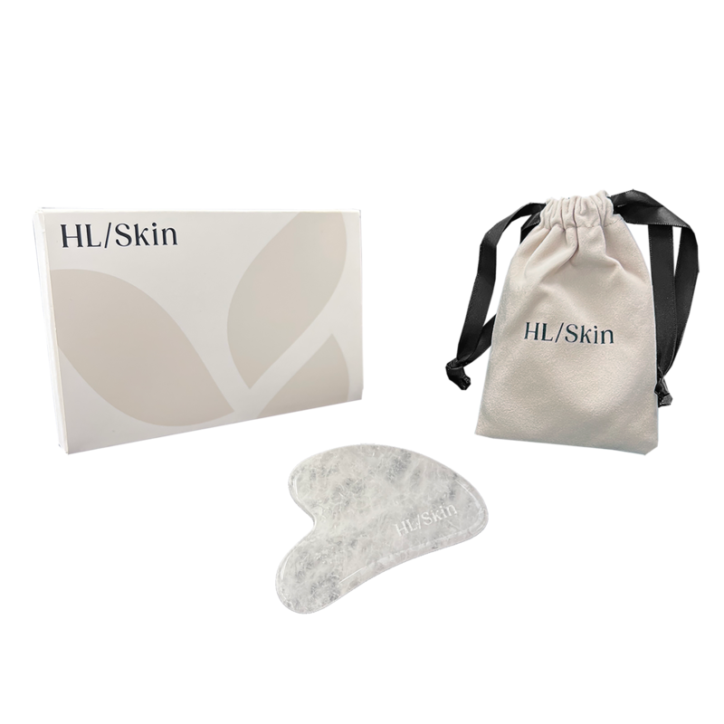 HL/Skin Gua Sha Tool aus weißer Jade 1 Pack